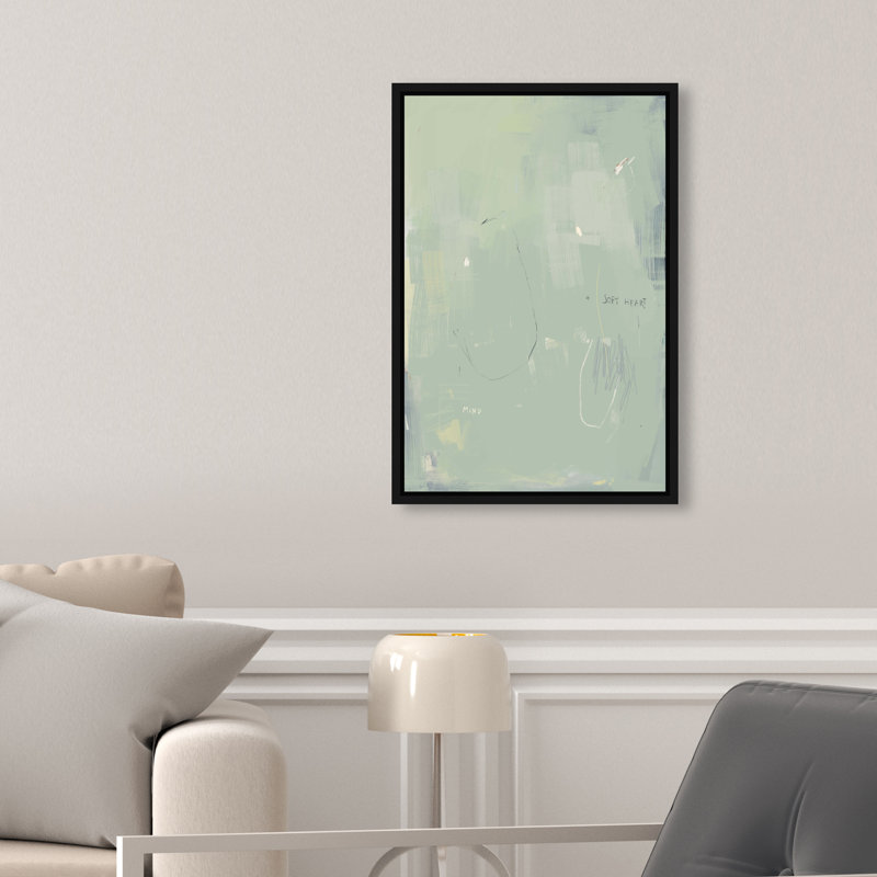 Soft Heart, Soft Mind Print by Oliver Gal, 16" H x 11" W, Black Floater Frame