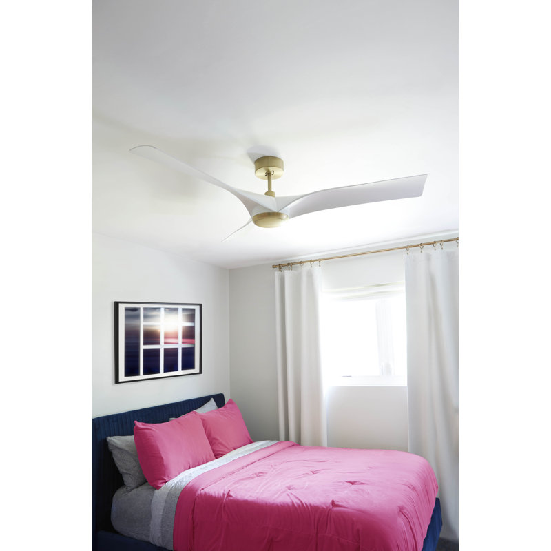 Ventilateur de plafond Kever 58, Latin vieilli / blanc