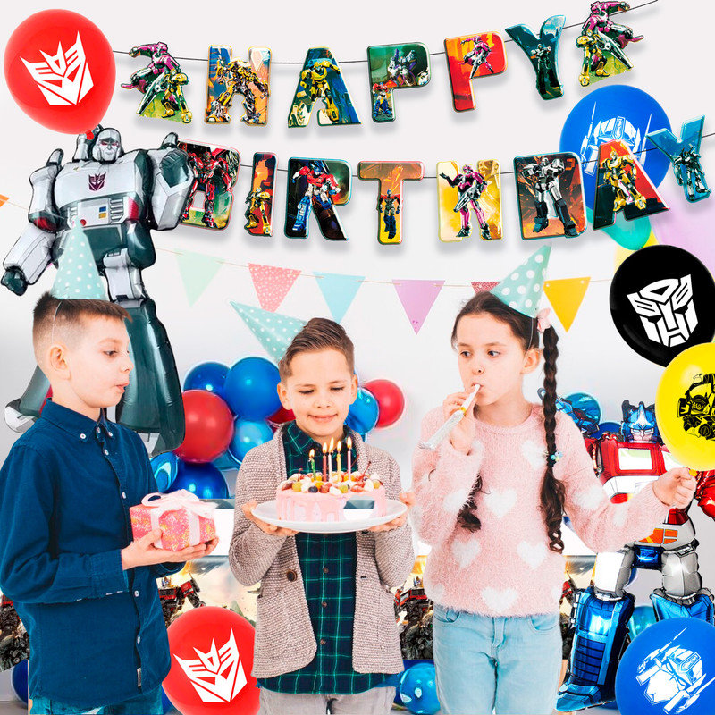 Transformers Birthday Party Supplies, 29Pcs Transformers Party Decorations Set