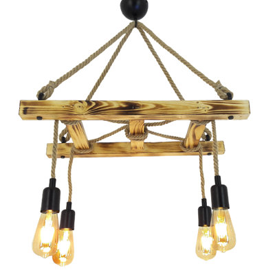 Lustre unique à 4 lumières Peasely