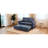 Modern Couch With Pullout Sleeper And Cushion Back 3 In 1 Convertible Bed Charging Interface