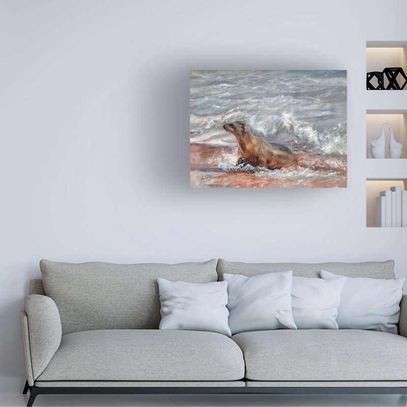 Art sur toile David Stribble Sealion, H 14 po x l 19 po