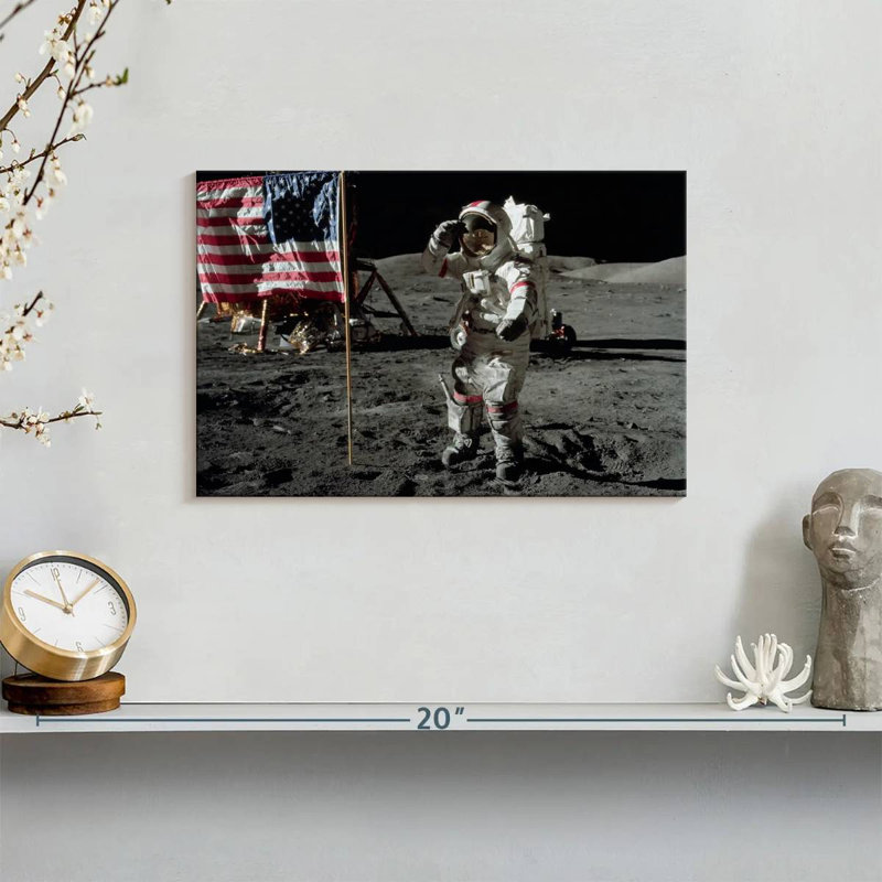 Oberle Man On The Moon I, 8" H x 12" W