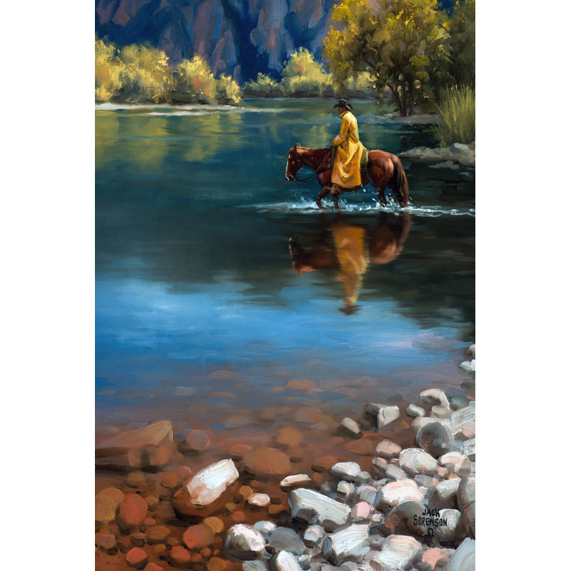 Shallow Crossing - Wrapped Canvas Print, 76cm H x 51cm W x 3.8cm D