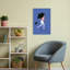 Cosmic Skater Girl Contemporary Wall Art Print by Aislinn Simmonds - Wrapped Canvas Print-136014134