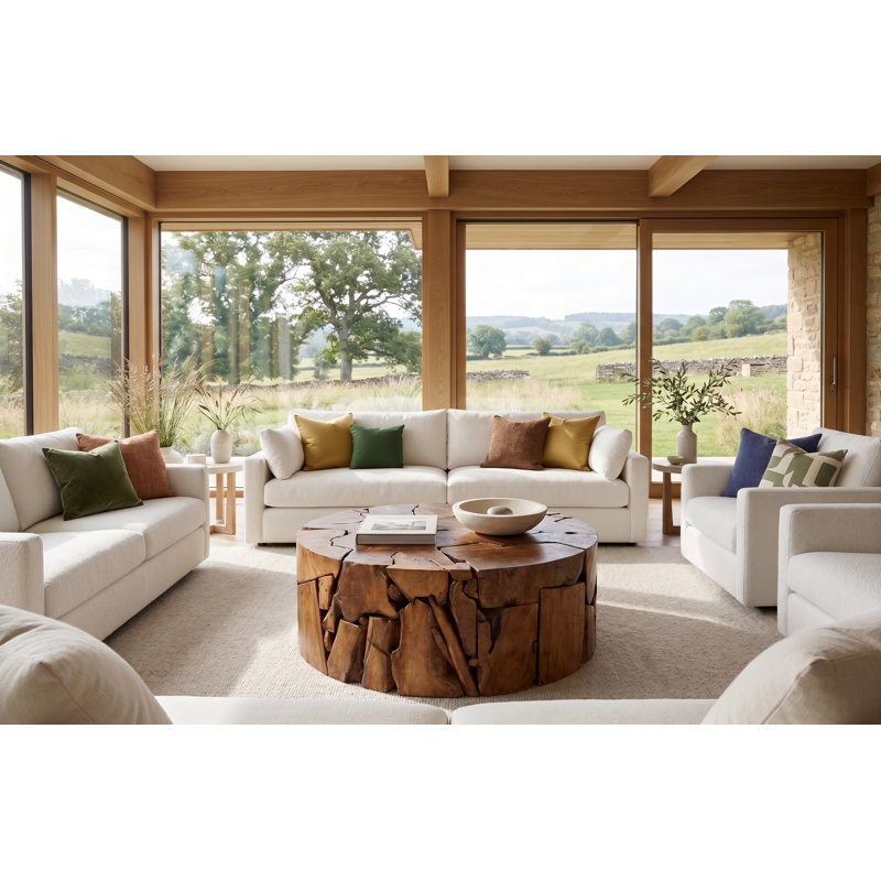 Teak Chunk Coffee Table