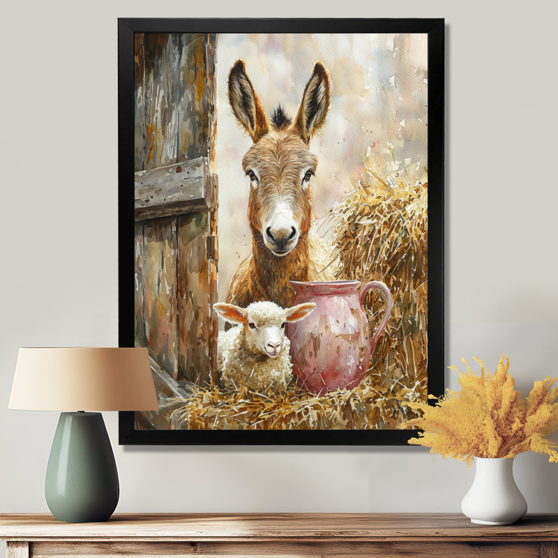 Dragomila - Animals Wall Art, H 32 po x l 16 po, Noir, Reproduction encadrée d'une seule photo