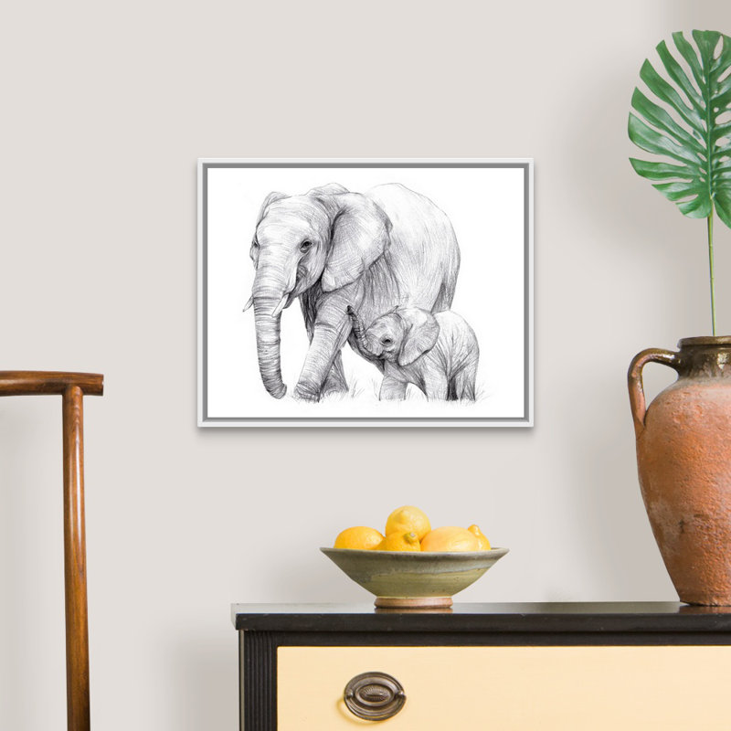 Reproduction d'art sur toile, H 18 po x l 22 po x P 2 po, Toile avec cadre noir