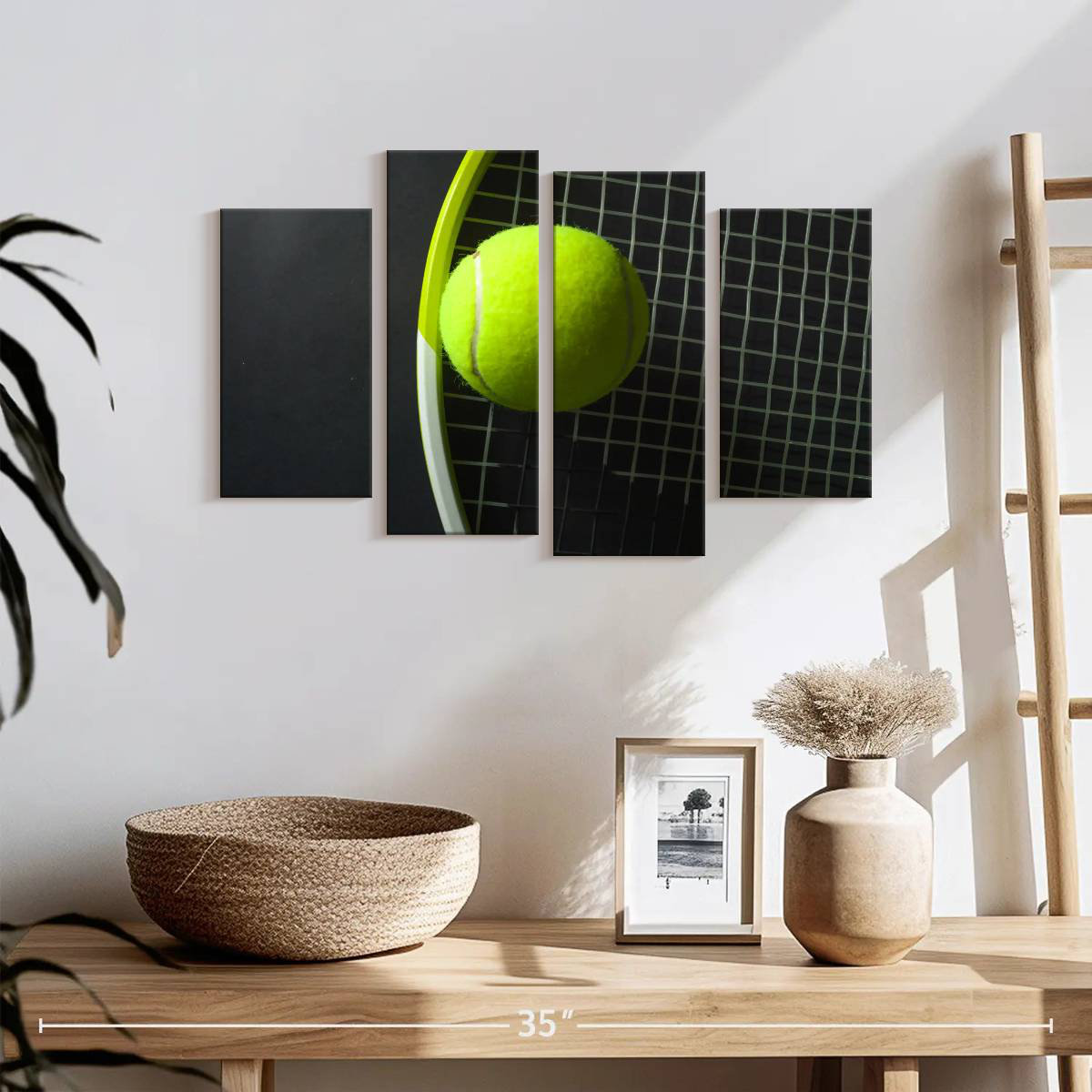 Elephant Stock Green Tennis Racket And Ball | Wayfair