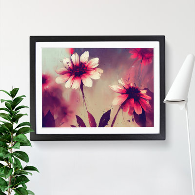 XH1022-7656X Seductive Modern Flowers Abstract - Single Picture Frame Painting