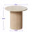 Round Solid Wood Base Dining Table for 1-4-1809128986