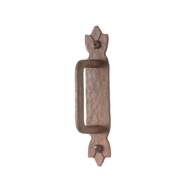 Poignée d'armoire en fer forgé à la main 6 po, Oxidized