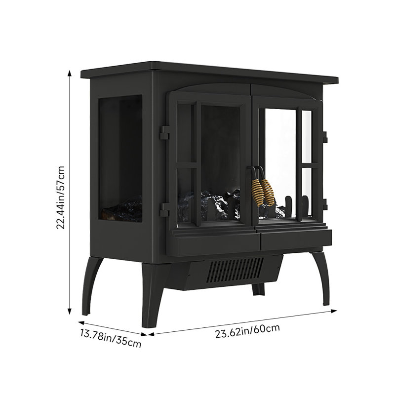 Marlow Home Co. 60 cm W Electric Fireplace