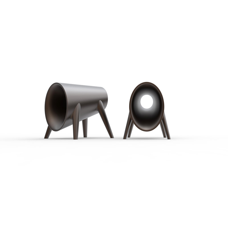 Bum Bum Plastic Decorative Stool, Bronze
