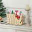Calendrier de l'Avent de Noël avec 24 tiroirs à rebours, cadeau de Noël en bois réutilisable pour enfants adultes