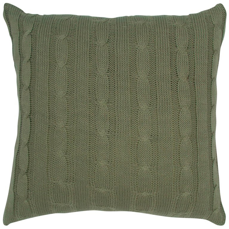Cotton Throw Pillow, Green