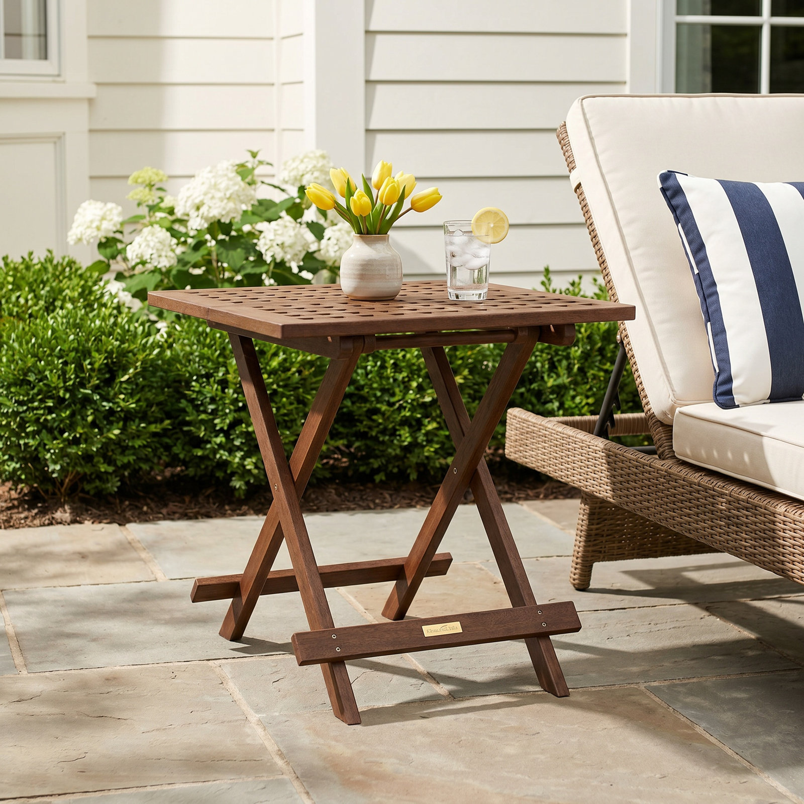 Fleur Folding Side Table