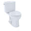 Toilette ronde deux pièces TOTO® Drake® II à hauteur universelle 1,28 GPF avec CEFIONTECT, coton blanc-67228066-27697129