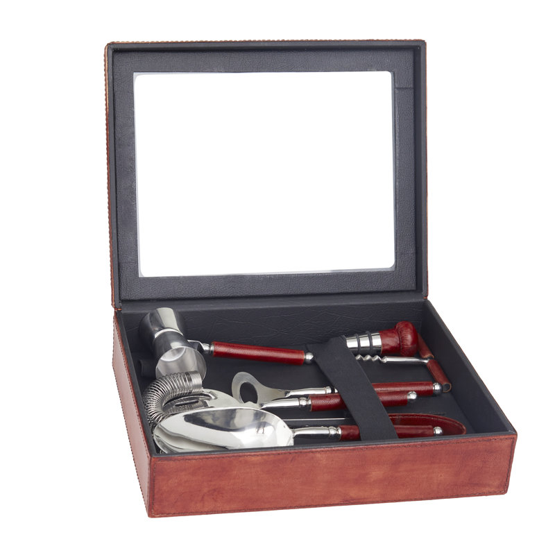 Ensemble d'outils de bar Esteban Cole, Argent / rouge