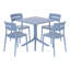 Ensemble repas carré pour 4 personnes-258581712