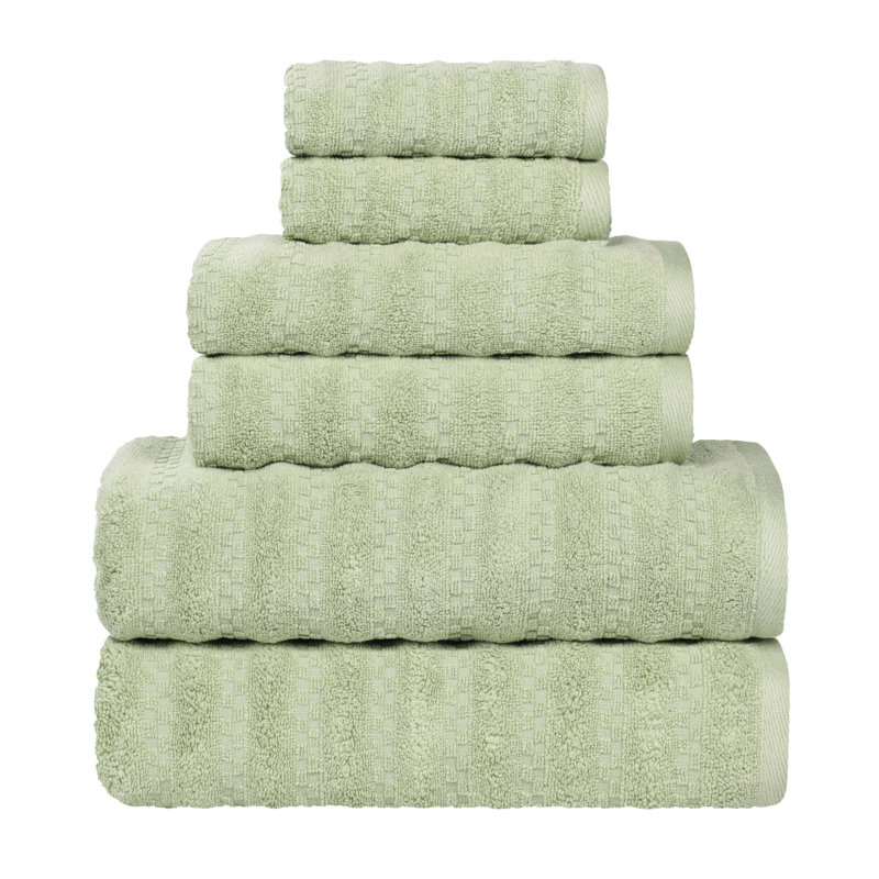 Ensemble de serviettes 6 pièces Zuma, Vert