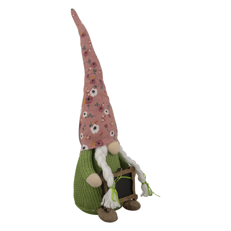 Gnome floral 16 "avec babillard 16", Rose