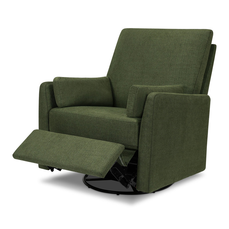 Ethan Swivel Recliner in Performance Fabric, Green