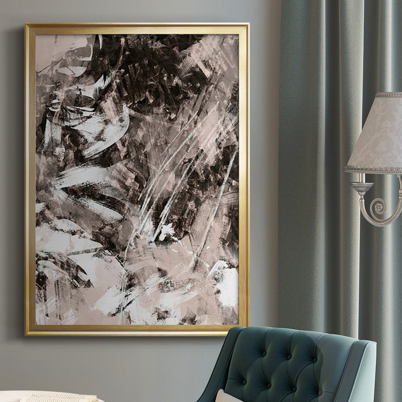 Blush Blackboard II - reproduction de cadre photo, H 24,5 po x l 18,5 po x P 1 po, Or