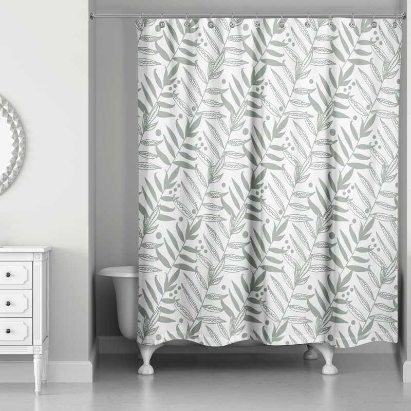 Rideau de douche simple floral New Haven