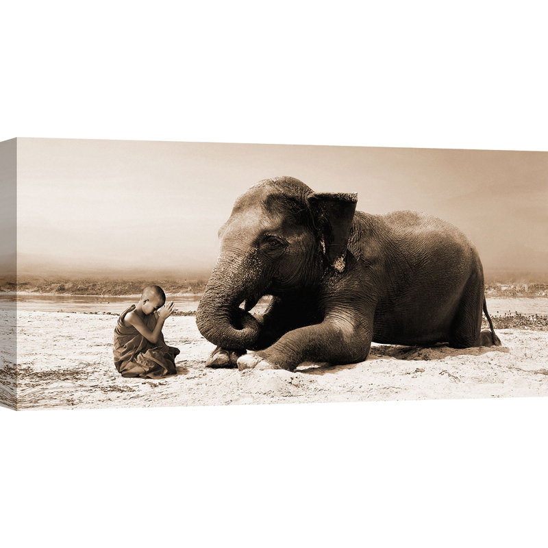 Praying By The River by Marc Moreau - Wrapped Canvas Print, 50cm H x 100cm W x 4cm D
