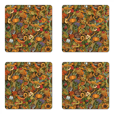 Square 4 Piece Coaster Set