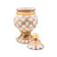 Mocha Check Ceramic Globe Canister