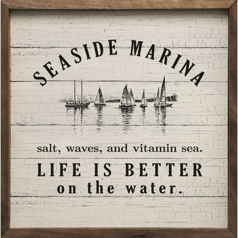 Seaside Marina Whitewash, 4" H x 4" W