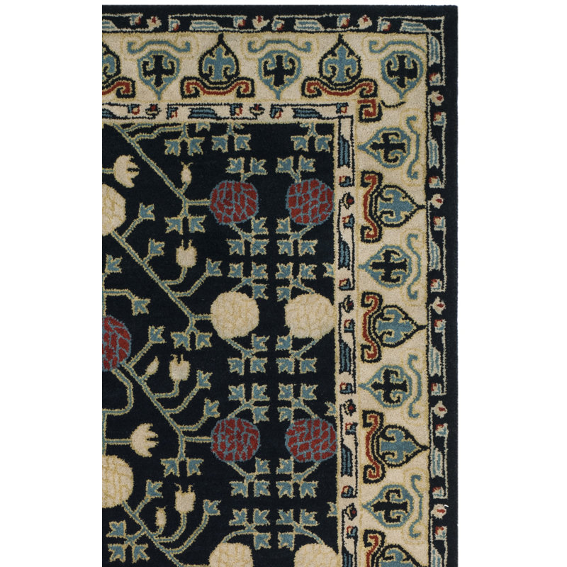 Tapis oriental en laine touffeté à la main Wahcheechee, Tapis de couloir 2 pi 3 po x 8 pi