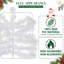 Sapin de Noël artificiel blanc de 1,80 m préilluminé avec 250 lumières blanc chaud, 800 extrémités de branches, branches articulées faciles à monter et support en métal