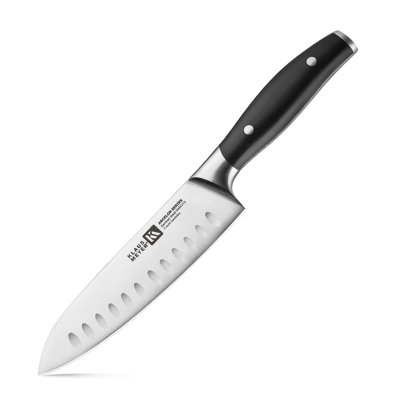 Couteau Santoku de 7 po Klaus Meyer Arcelor (avec mise à la terre creuse)