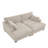 Bentura Modular Corduroy Sleeper Sofa-1109099561