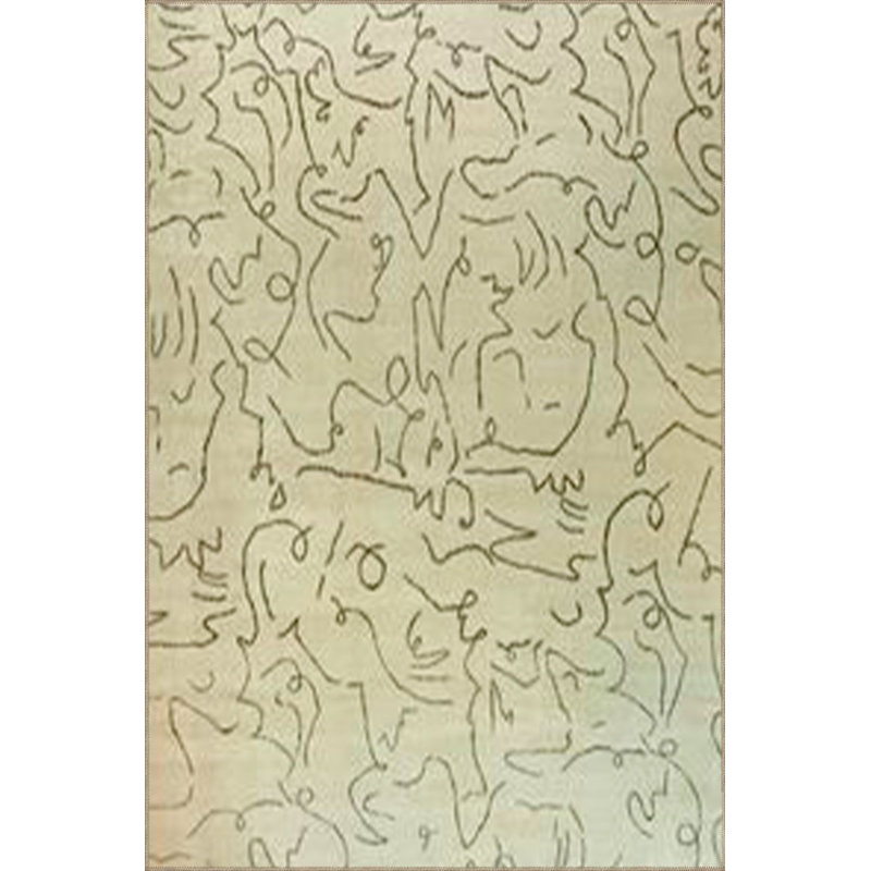 Tapis jaune lavable, Sous-tapis carré 3 pi 3 po inclus