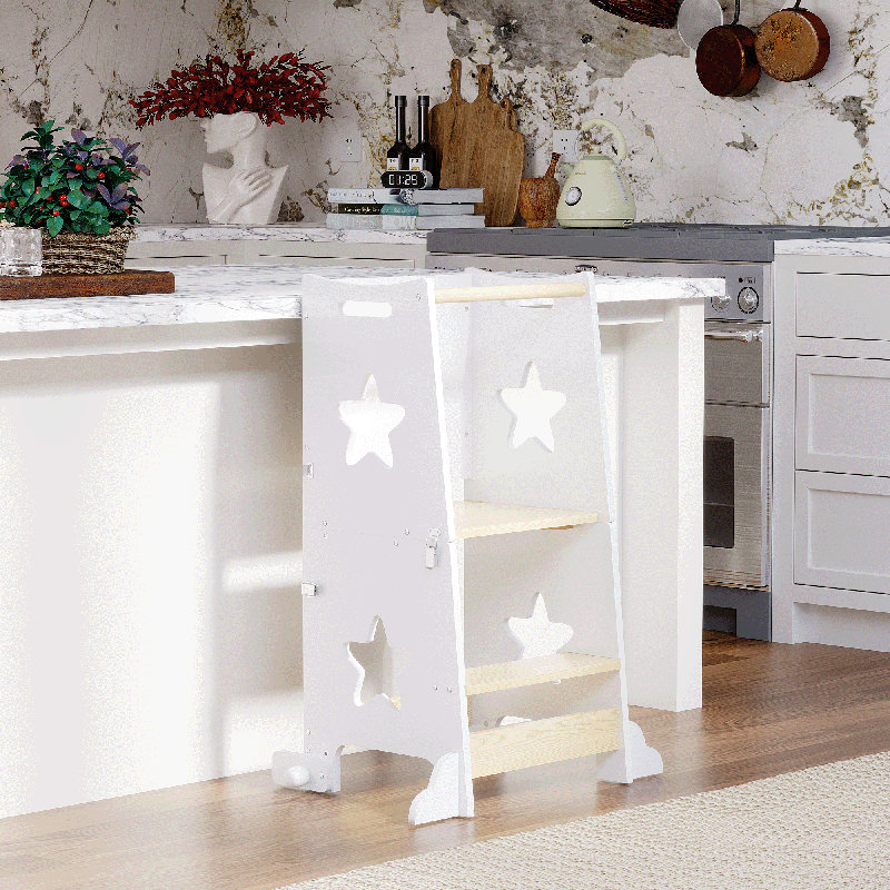 Wooden Kitchen Step Stool