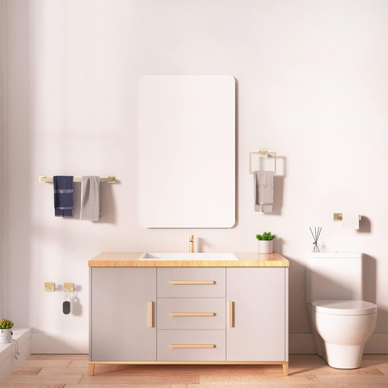 5 - Piece Bathroom Hardware Set, Brushed Gold