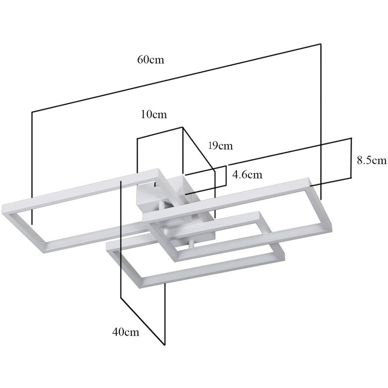 Bergevin LED Semi Flush Mount, White