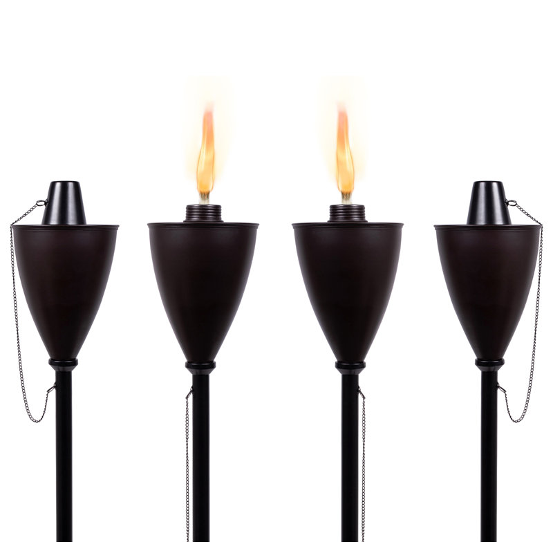 58 in. Tiki Torch, Black