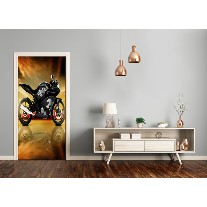 Sports Motorcycles Door Decal