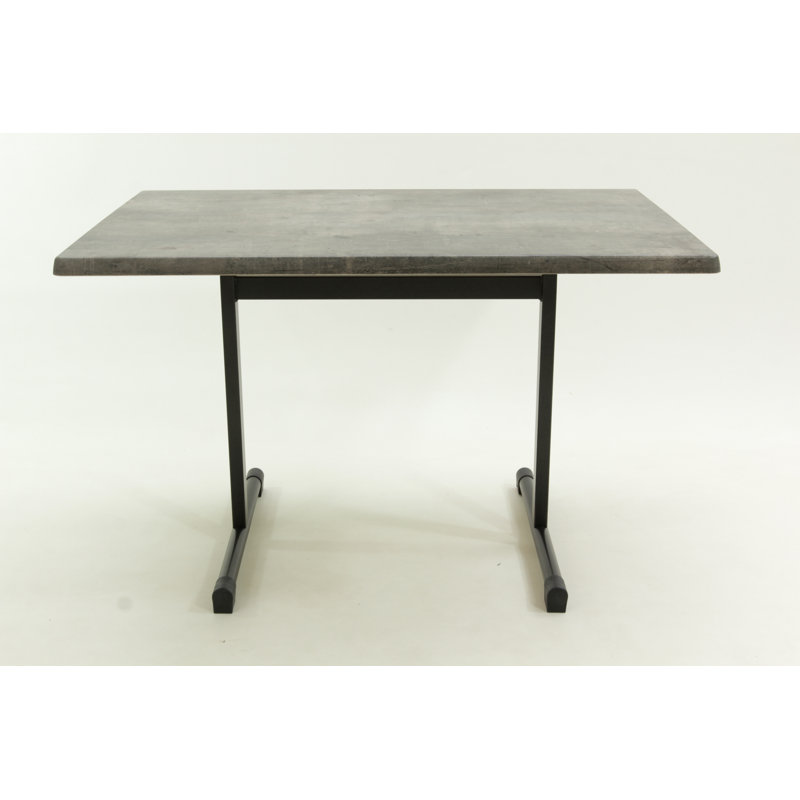 Holbrooke 6 Person Rectangular 110cm L Outdoor Dining Table, Dark Beige