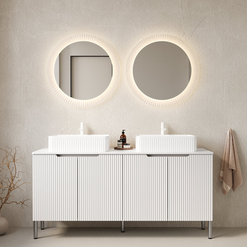 Ensemble de meuble-lavabo autoportant avec lavabo 60 po Turio 