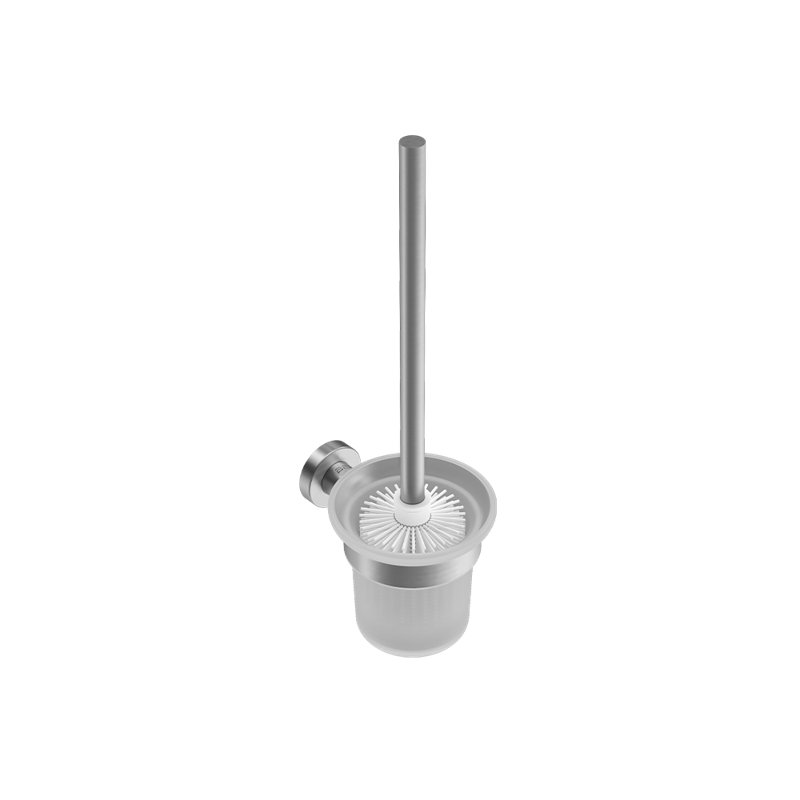 4600 Series 15.38" Metal Wall Mounted Toilet Brush and Holder, Brushed Stainless Steel