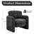 Double-layer Upholstered Armchair Barrel Accent Chair-59484719