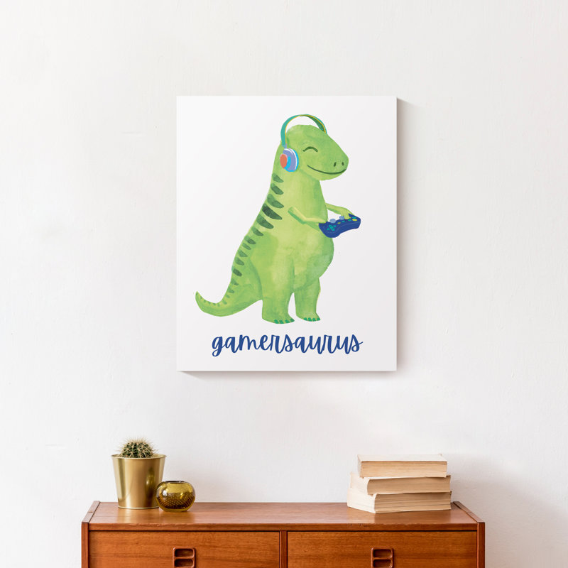Impression sur toile Gamersaurus, H 20 po x l 16 po
