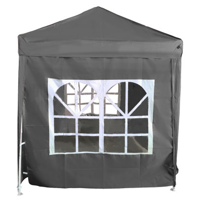 Aenneea Dakota Fields Anthracite Fabric Side Wall for Gazebo