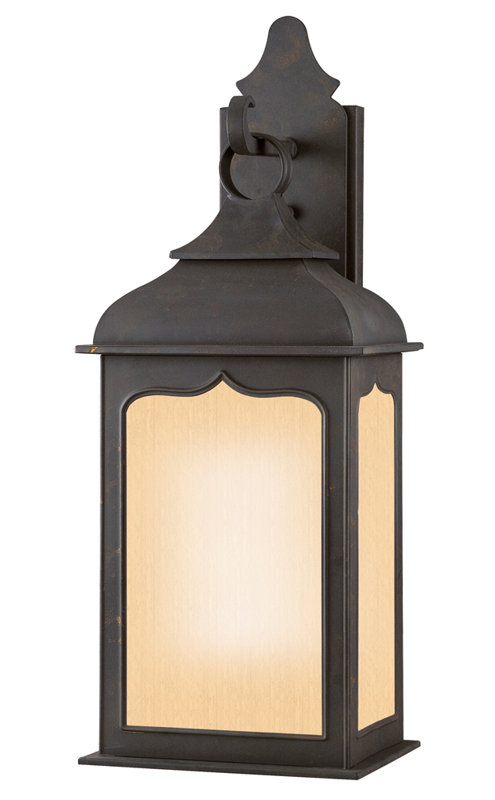 Henry Street Outdoor Wall Lantern, 23" H x 8.5" W, Clear Glass